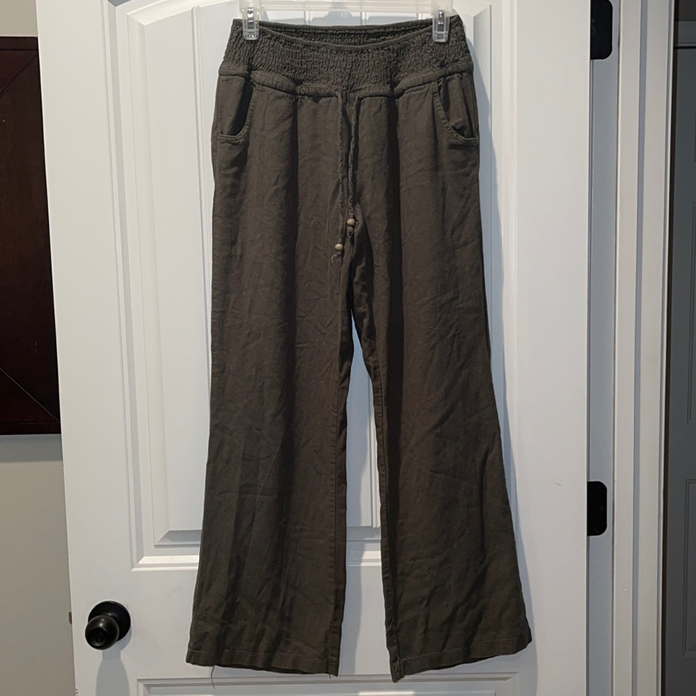 VIA JAY linen blend pants size large